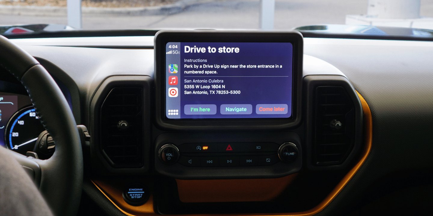 Target Drive Up with Apple Car Play