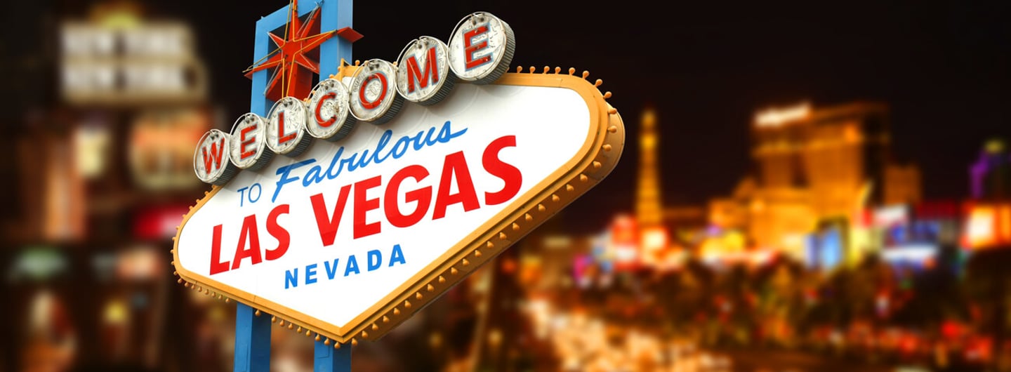 Welcome to Fabulous Las Vegas Sign by night; Shutterstock ID 1392791816