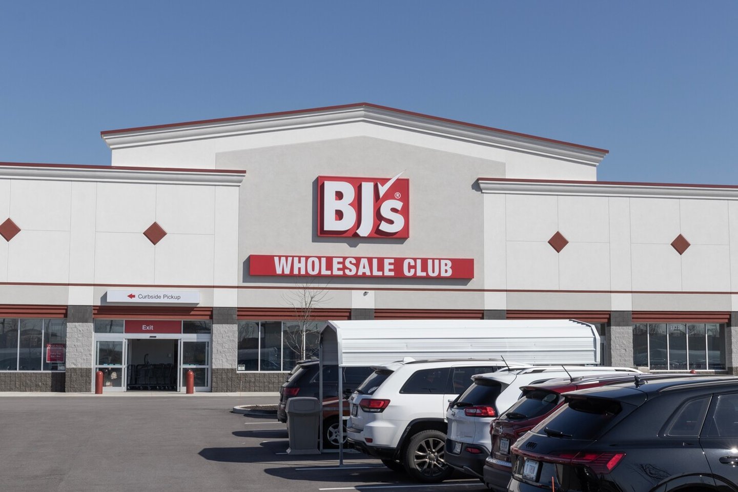 Noblesville - Circa March 2023: BJ's Wholesale Club store. BJ's Wholesale Club offers reduced prices to its members.; Shutterstock ID 2281007001