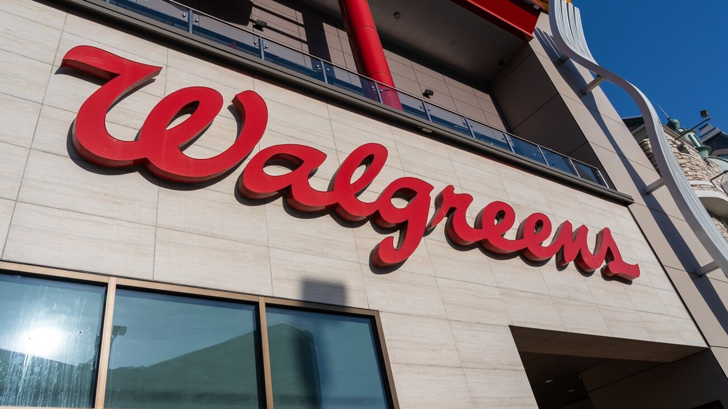 Close up of Walgreens sign on the building. Paradise, Nevada, United States - May 31, 2023. Walgreens is an American company that operates a pharmacy store chain. ; Shutterstock ID 2340298625