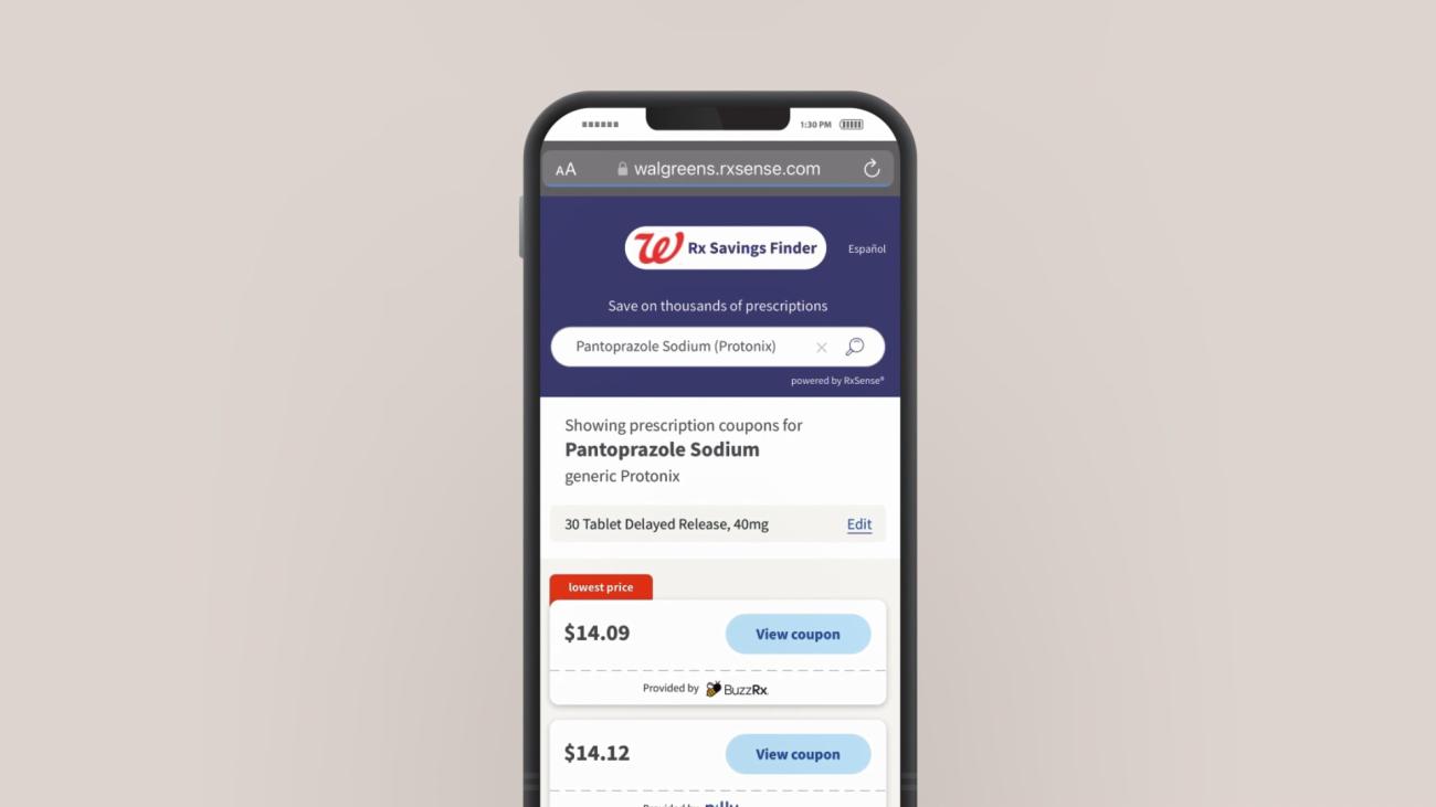 Walgreens Rx Savings Finder