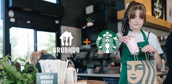 Starbucks partners with Grubhub