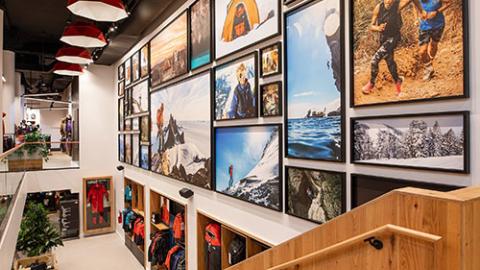 North Face interior