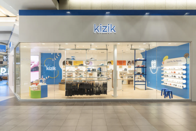 Kizik has opened its first-ever store, at Fashion Place Mall, Murray, Utah.