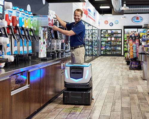 Walmart robots 2024 cleaning floors