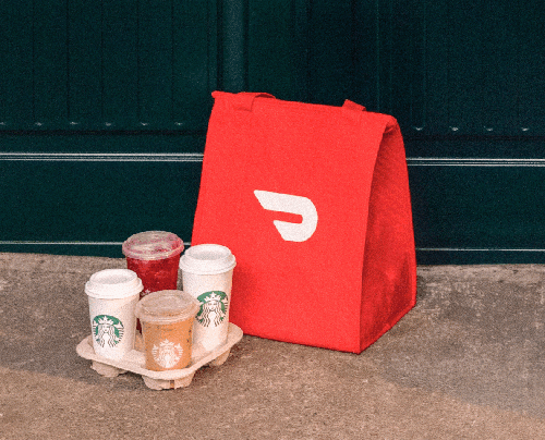 starbucks and doordash