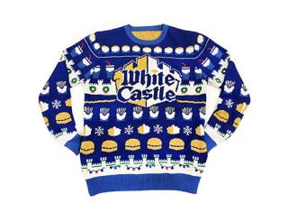 ugly white castle holiday sweater