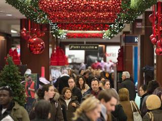 holiday shoppers