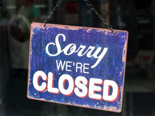 Closed sign