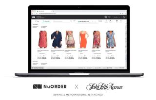 Saks NuOrder merchandising screen