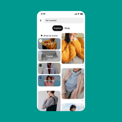 Pinterest merchant search screen