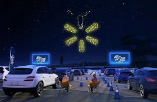 Walmart holiday drone show