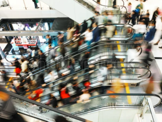 Mall crowd