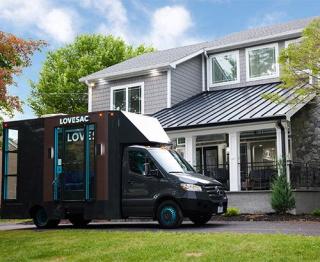 Lovesac mobile delivery van