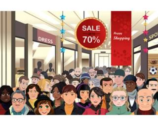 christmas crowd