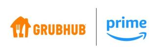 Amazon Prime and Grubhub logos