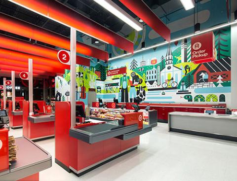 small format Target in Burlington, Vt.
