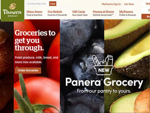 Panera Bread website