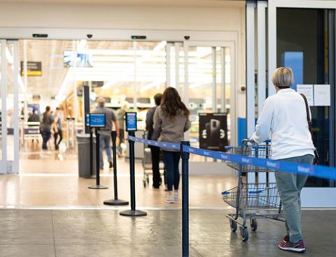 Walmart social distancing