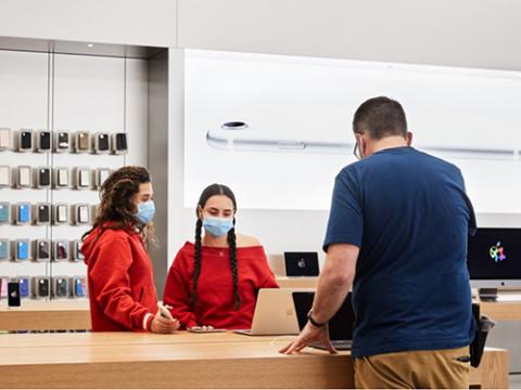 Apple store interior