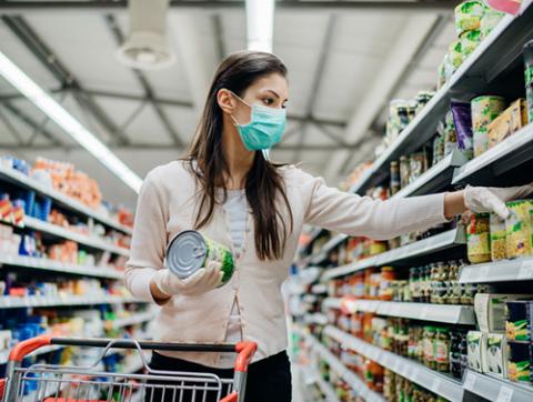 woman in grocery store