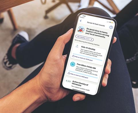 new donation feature on Walgreens app