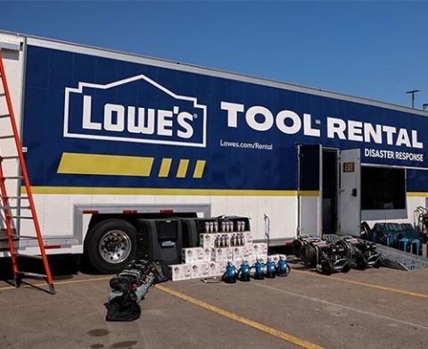 Tool Rental Disaster Response trailer