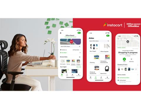 office depot instacart partnership