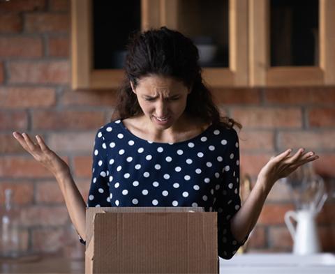 unhappy delivery experience