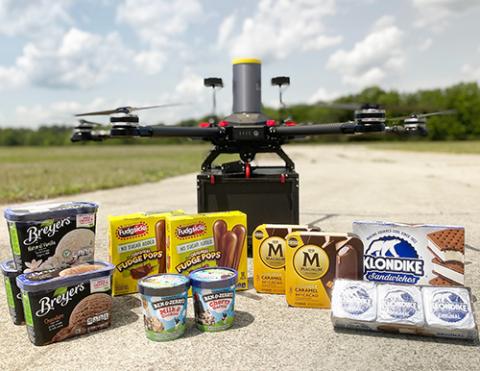 ice cream drone