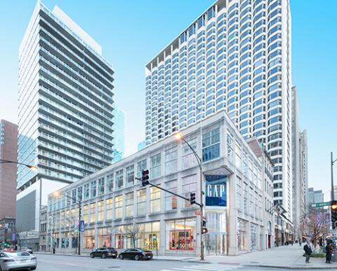 Former Gap building on Chicago's Magnificent Mile leased