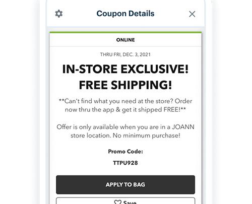 Store free outlet shipping promo code