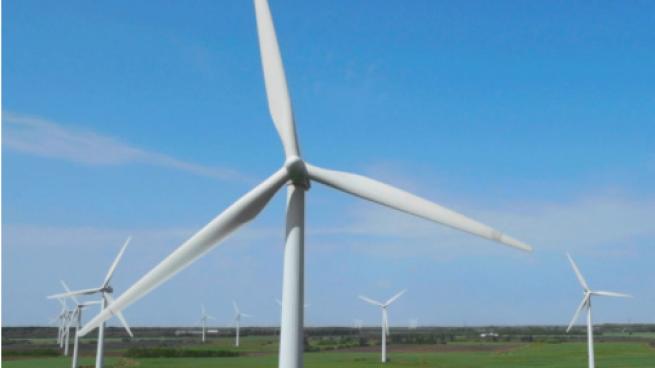 Wind turbines on Worcester, Mass. Walmart, The Walmart in W…