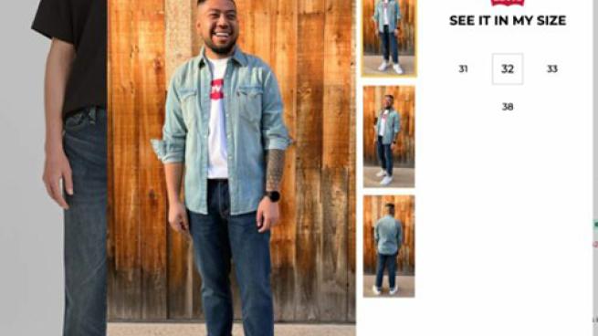 Levis sizing store