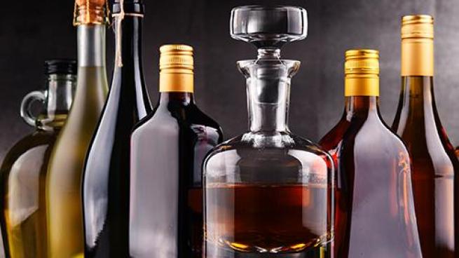 liquor bottles