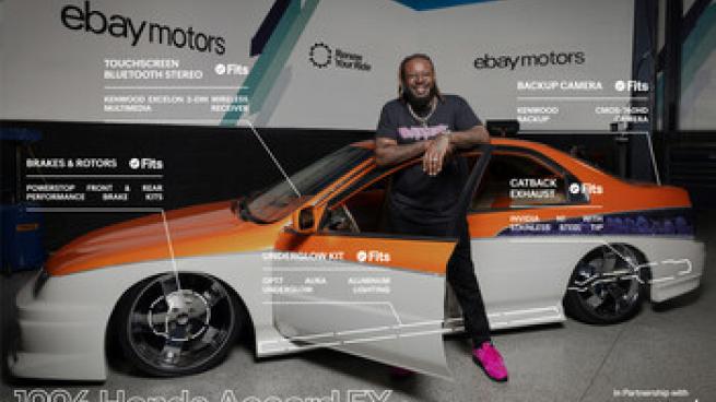 Rapper T-Pain is taking part in eBay's 'Renew Your Ride.'