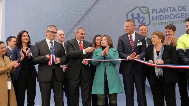 Walmart executives in Chile