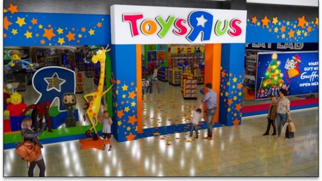 Rendering of Toys“R”Us flagship store concept.