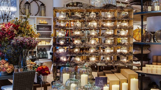 pottery barn store displays