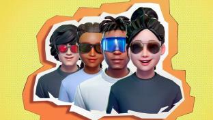 Sunglass Hut virtual avatar sunglasses from Ready Player Me.